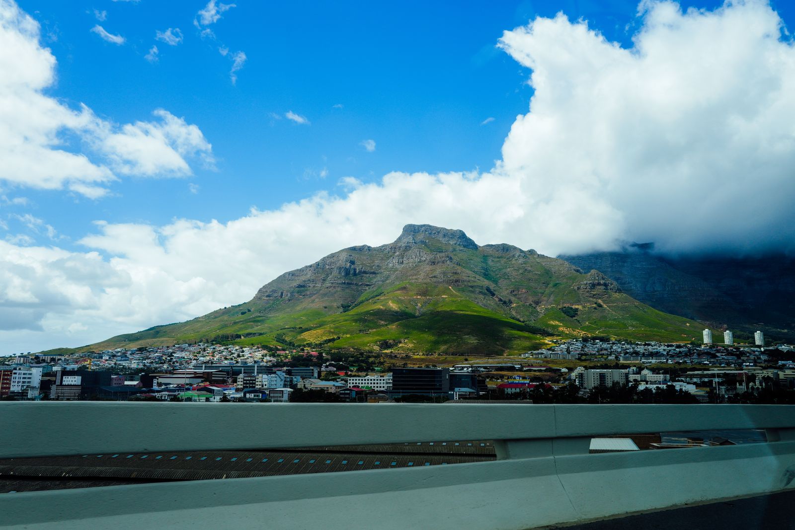 Table Mountain rising above Cape Town, South Africa